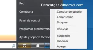 Apagar el ordenador en Windows 7, Windows Vista y Windows XP 4